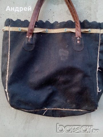 Старинна чанта,торба, снимка 4 - Антикварни и старинни предмети - 19669350