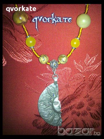 Колие Слънце, снимка 2 - Колиета, медальони, синджири - 10412895