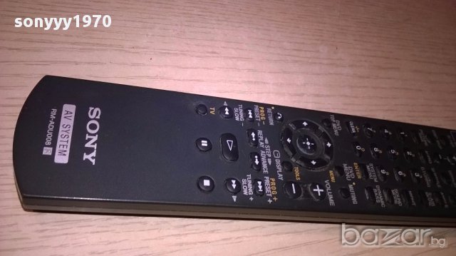 поръчано-Sony rm-adu008 av system remote-внос швеицария, снимка 10 - Други - 17629969