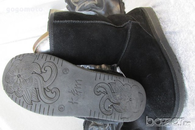 UGG,K&M boots аналог на UGG,39 топли унисекс боти-естествен велур,естествена вълна,GOGOMOTO.BAZAR.BG, снимка 17 - Дамски боти - 16860827