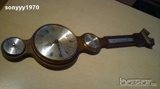 ПОРЪЧАН-Месинг-антика-ретро часовник с уреди 70/20см, снимка 4 - Антикварни и старинни предмети - 13739651