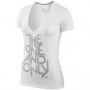 Тениска Nike Women's One and Only Deep V-neck T-shirt, снимка 1 - Тениски - 11117790