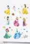 7 принцеси Снежанка Белл Пепеляшка Ариел Рапунцел Жасмин  стикер лепенка за стена мебел детска стая