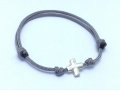 Дамска/мъжка/детска гривна със 925 сребърен кръст, Подарък за кръщене, снимка 1 - Гривни - 26153761