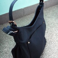 Дамска чанта, нова, с етикет, тъмно синя, снимка 1 - Чанти - 23750181