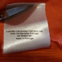 Дам.тениска-"MALOKA/памук+лен+полиестер/-бяла+оранжаво. Закупена от Италия., снимка 12 - Тениски - 22028675
