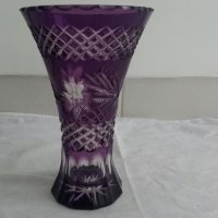 Кристална ваза цветен кристал, снимка 1 - Антикварни и старинни предмети - 23822279