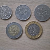 Мароко-лот монети -1/2, 1, 2, 5 и 10 дирхама, 2002 г., 92 m, снимка 1 - Нумизматика и бонистика - 10313911