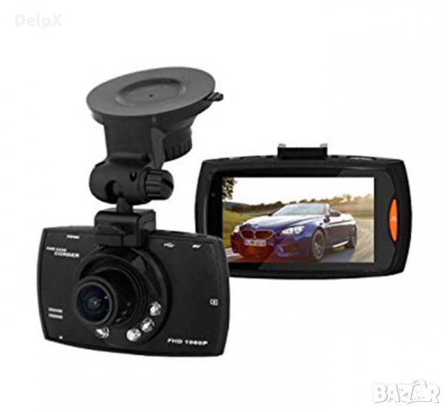 Видеорегистратор/камера HD за автомобил, записваща с вграден микрофон, екран 2,4, снимка 1
