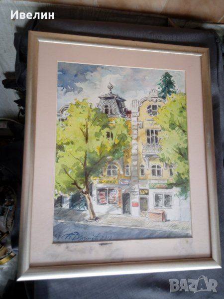 картина-градски пейзаж на павел друмев, снимка 1