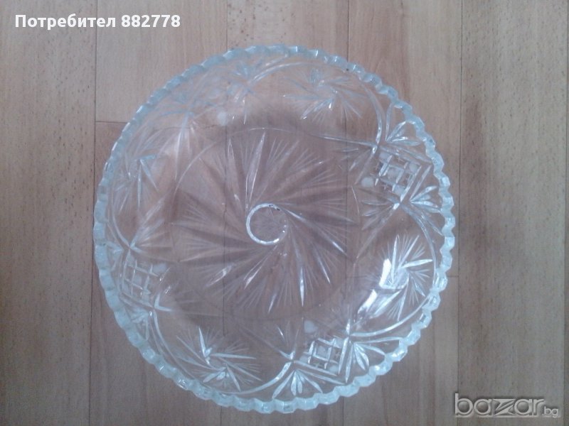 Кристална купа - голяма, снимка 1