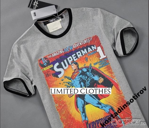ANDREW MACKENZIE GREY SUPERMAN Мъжка Тениска size 50 (M / L), снимка 1