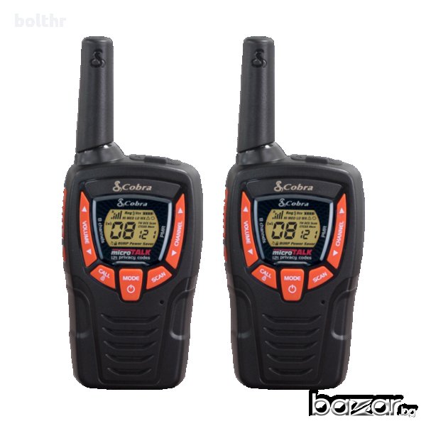 Радиостанции Cobra AM 655, 2 Броя, 12 Канала, Черни, снимка 1