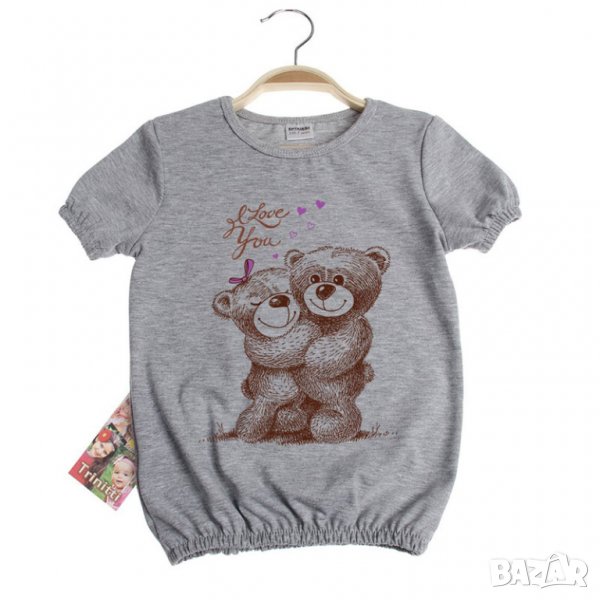 блуза с мече 5-8 г , снимка 1