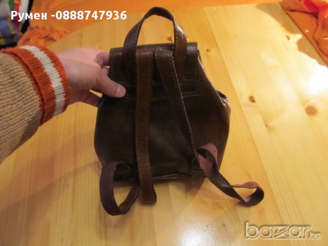 Солидна здрава раница от естественна кожа моторджийски, мото аксесоари, мото екипировка, снимка 8 - Раници - 13799038