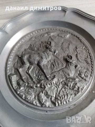 Немска цинкова чиния, снимка 9 - Декорация за дома - 23825680