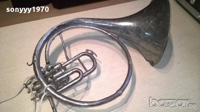 АНТИК-ретро колекция-Тромбон 65/35см-сребро-внос швеицария