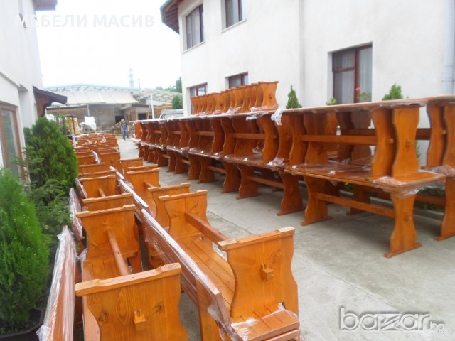 Масивни Маси и Пейки, снимка 2 - Обзавеждане за заведение - 12231411