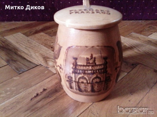 Чещка халба бира дървена, снимка 6 - Декорация за дома - 18605172