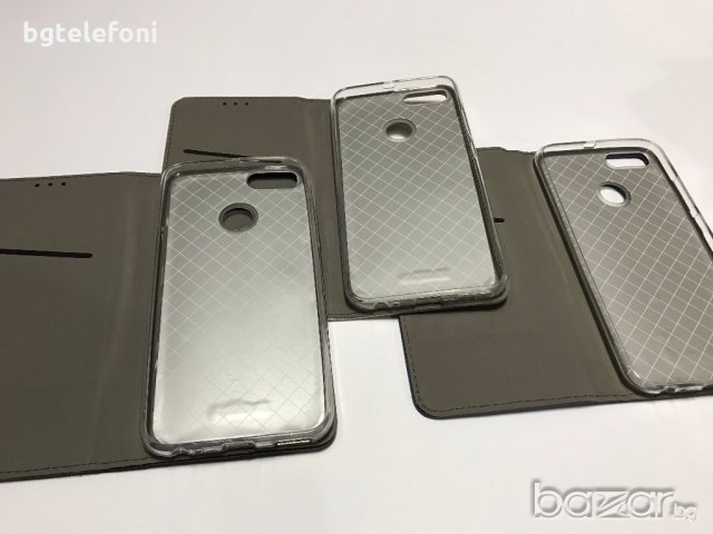 Xiaomi Mi A1 калъф тип тефтер със силиконово легло, снимка 15 - Калъфи, кейсове - 19978496
