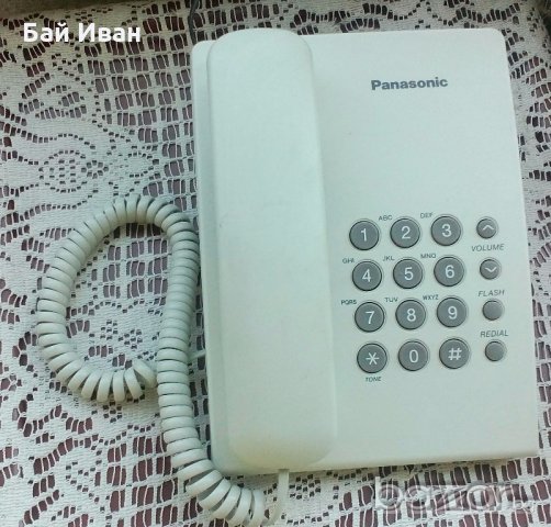 Домашен телефон - Panasonic 1 работещ , перфектен , изгодно!