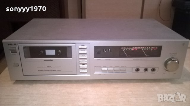 philips f612100-stereo deck-made in belgium-внос швеицария, снимка 6 - Декове - 22338056