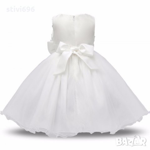 Детска рокля брокат бяла ново. 18-24 месеца.налична, снимка 5 - Бебешки рокли - 25465122