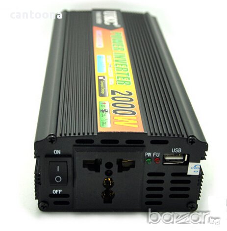 Висококачeствен инвертор за камион UKC 24V-220V, 2000W, снимка 4 - Аксесоари и консумативи - 15072467