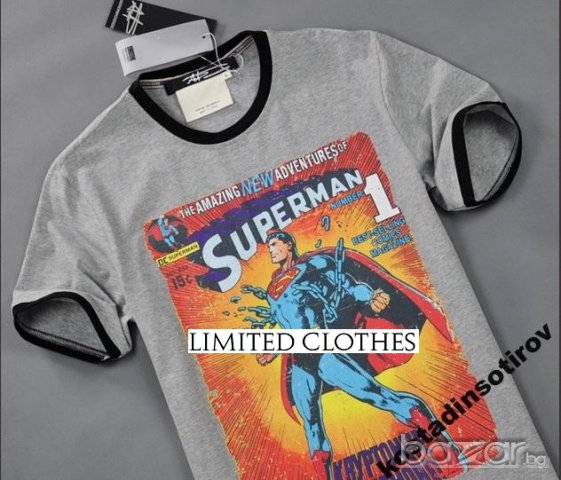ANDREW MACKENZIE GREY SUPERMAN Мъжка Тениска size 50 (M / L)