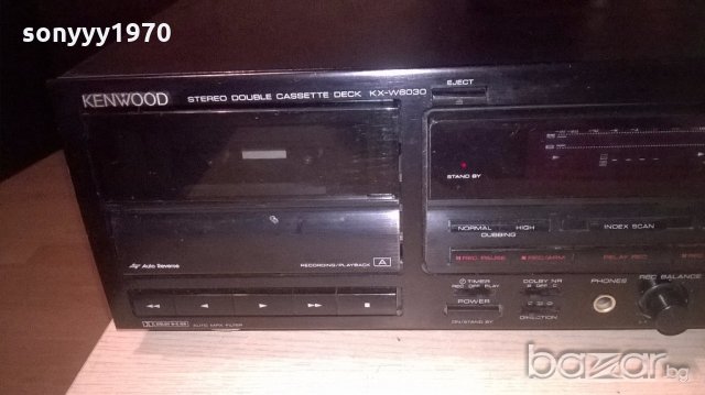 kenwood kx-w6030 made in japan-внос швеицария, снимка 8 - Ресийвъри, усилватели, смесителни пултове - 18763908