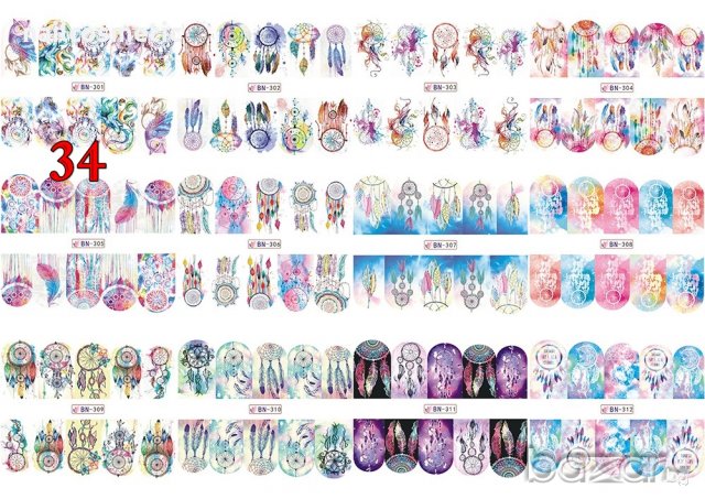 Ваденки/слайдери за маникюр №34, снимка 2 - Продукти за маникюр - 19213448