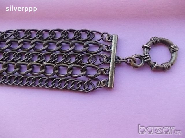  Красива бронзова гривна , снимка 2 - Антикварни и старинни предмети - 19553556