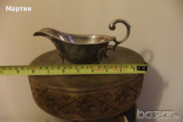 Стар масивен посребрен - Съд  (00807), снимка 3 - Сервизи - 12631232