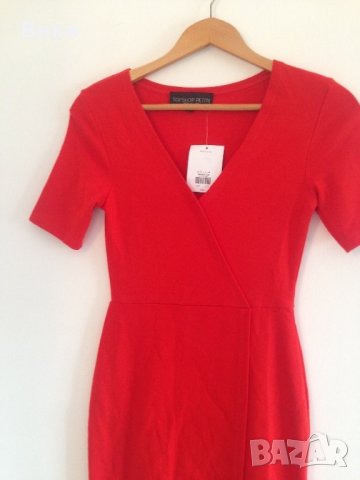 Червена рокля, снимка 2 - Рокли - 22691847