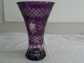 Кристална ваза цветен кристал, снимка 1 - Антикварни и старинни предмети - 23822279