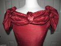 Бална рокля във викториански стил вишнев цвят, снимка 7
