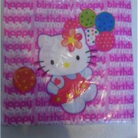 Hello Kitty Коте Кити 10 парти салфетки рожден ден, снимка 1 - Домашни продукти - 19432924