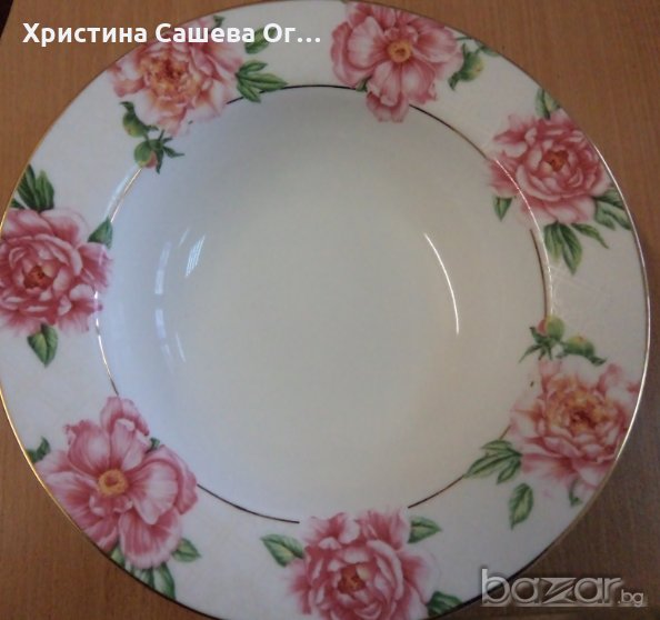 Купа за салата от костен порцелан, снимка 1