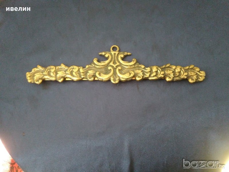 стар бронзов държач, снимка 1