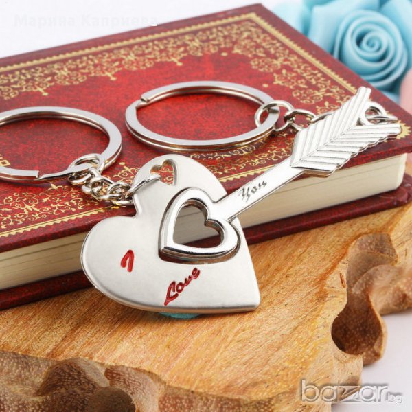 Два ключодържателя "Сърце и стрела" /Z-05/, снимка 1