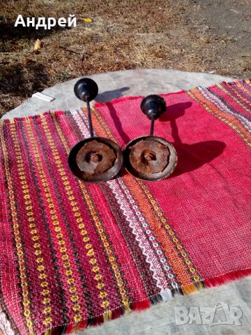 Стар свещник #6, снимка 4 - Антикварни и старинни предмети - 23355520