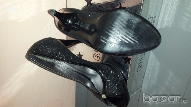 Официални обувки с брокат, снимка 3 - Дамски обувки на ток - 18264413