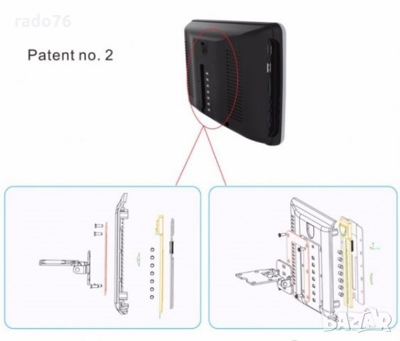 DVD видео плейър 10.1 инча Монитори за автомобил TFT екран 2бр., снимка 10 - Аксесоари и консумативи - 22827350