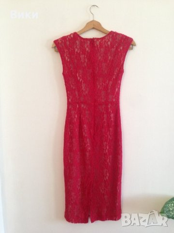 Червена рокля, снимка 8 - Рокли - 23682848