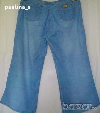 Уникални дънки "Clarion" jeans / широки крачоли , снимка 5 - Къси панталони и бермуди - 14169646