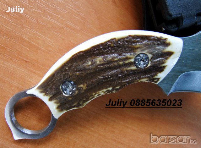 Карамбит с фиксирано острие Scorpion Claw / DERGSRINA, снимка 4 - Ножове - 11073427
