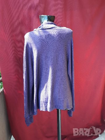 Нова лилава жилетка тип наметка Л/ХЛ , снимка 2 - Жилетки - 21575526