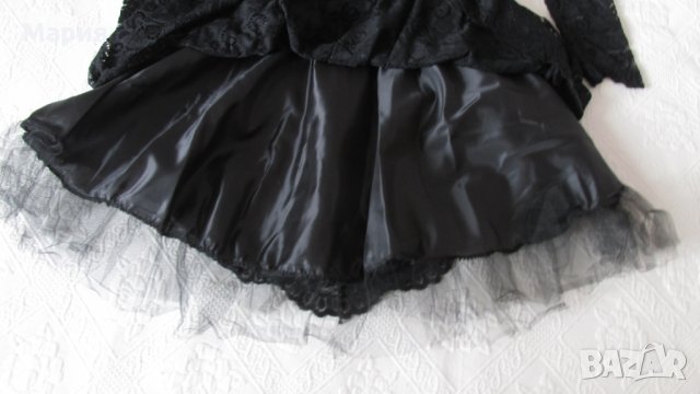 Официална рокля от черна дантела, снимка 4 - Рокли - 23562912