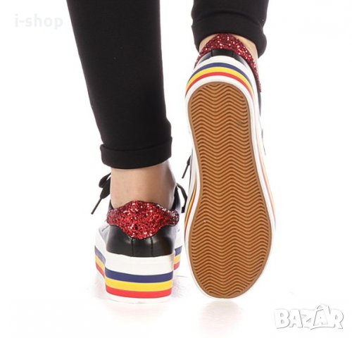 Дамски спортни обувки на платформа, снимка 5 - Дамски ежедневни обувки - 25522653
