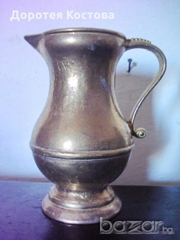 Стара бронзова каничка, снимка 3 - Антикварни и старинни предмети - 20759983
